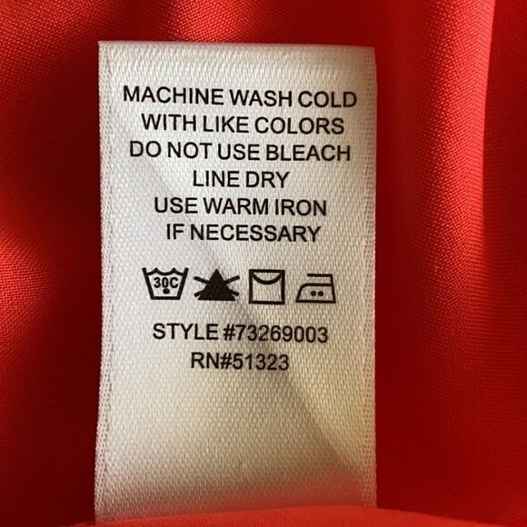 CeCe Neon Orange Mod Style Sleeveless Mini Dress - Picture 8 of 8